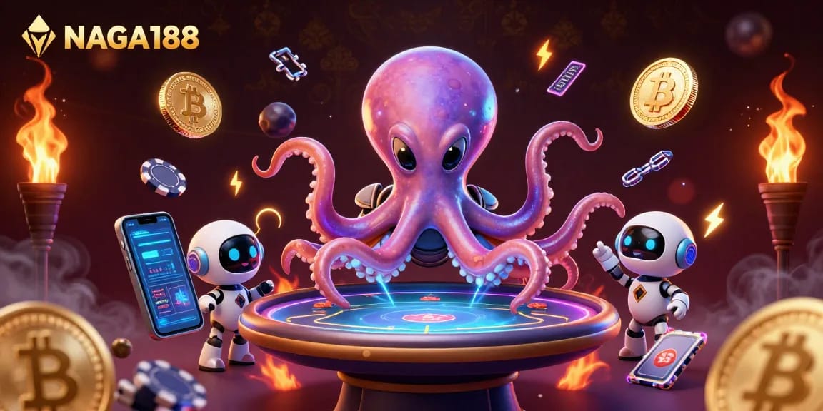 NAGA188 menghadirkan pengalaman bermain poker luar angkasa dengan karakter alien dan robot