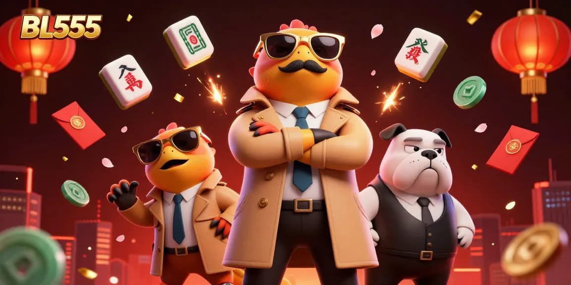 Join the fun at BL555 with three raptors in disguise entering a vibrant casino scene.