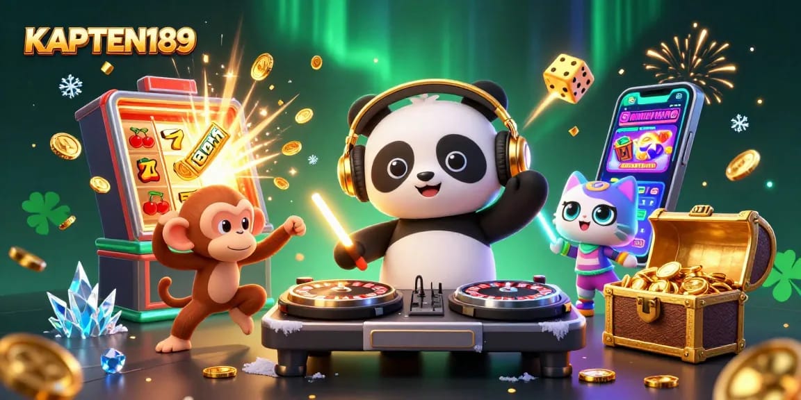 KAPTEN189 menawarkan jackpot menarik dengan mesin slot 3D dan karakter ceria di kasino virtual