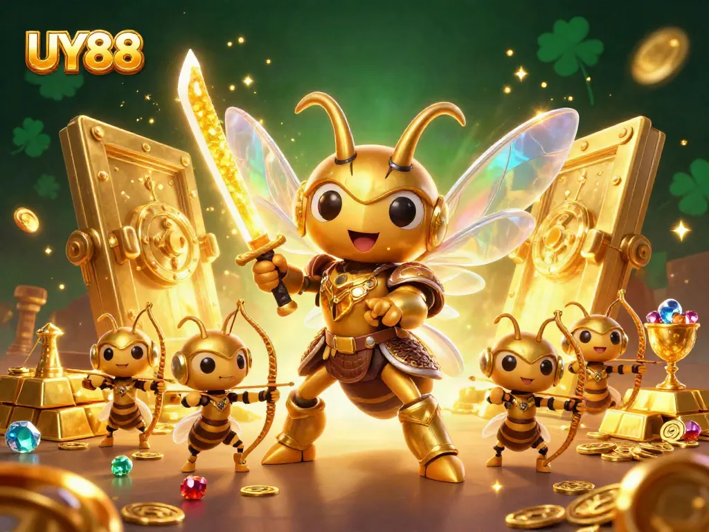 Experience the vibrant UY88 casino world with golden treasures and dynamic characters in 2026.
