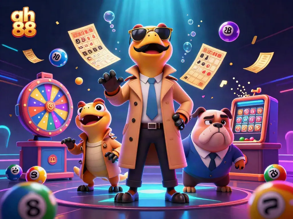 Experience the thrill of qh 88 with playful raptors sneaking into a VIP casino.
