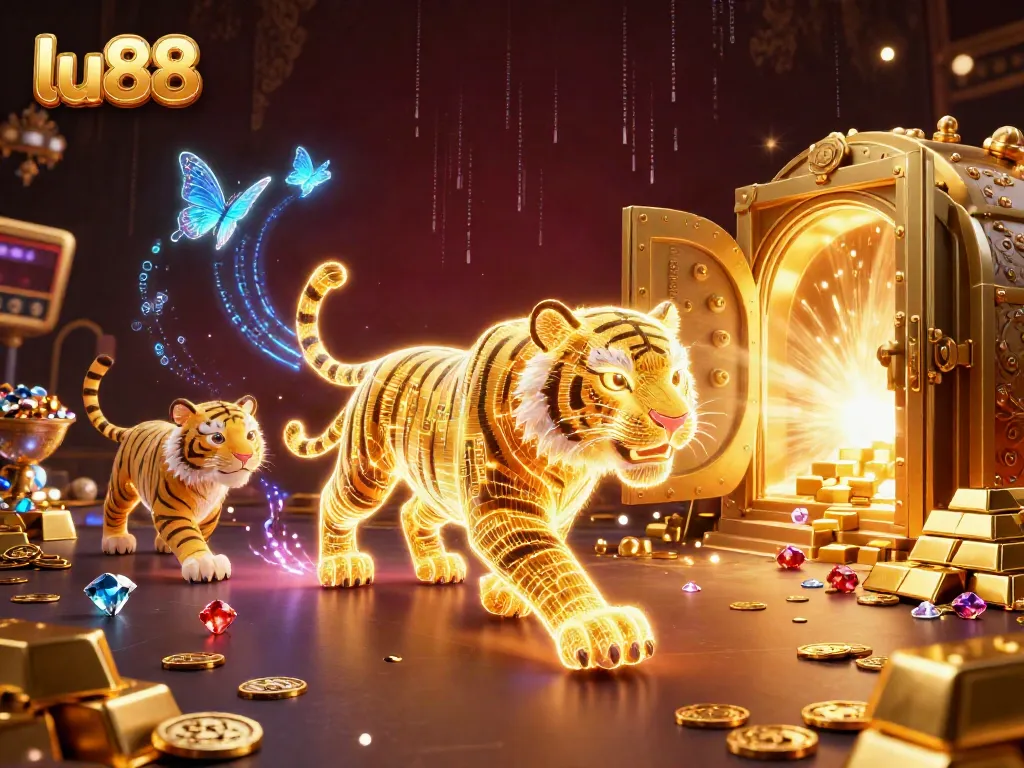 Experience thrilling entertainment at lu88 with golden treasures in a vibrant casino landscape