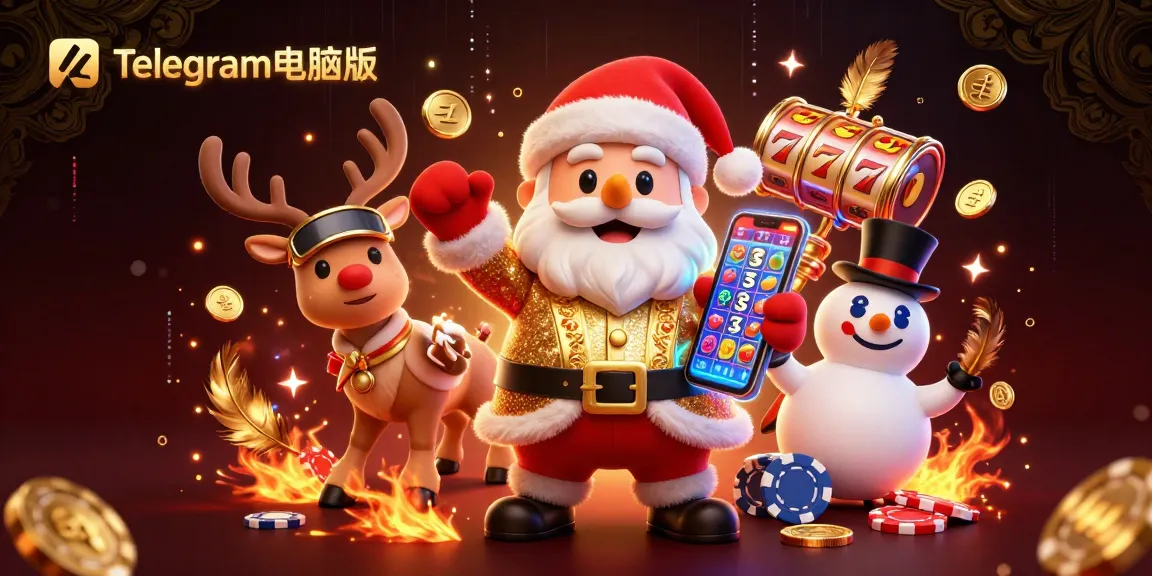 在这个充满活力的3D赌场场景中,尝试在Telegram电脑版中运气,场景中有卡通角色。