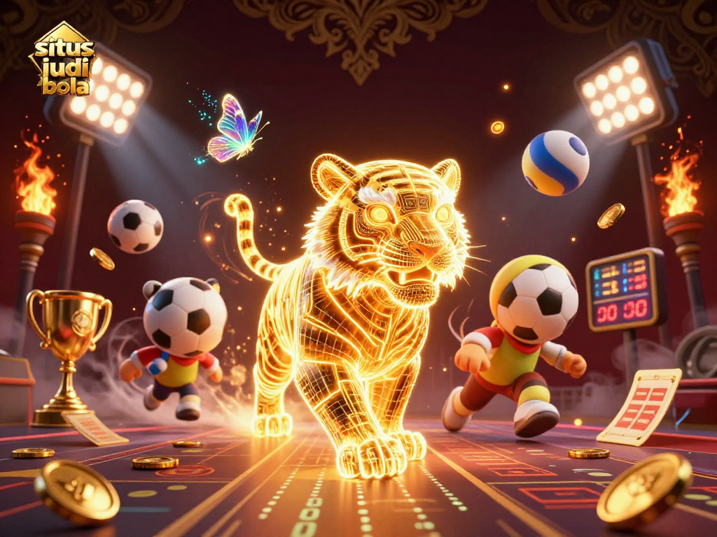 Experience the excitement of situs judi bola with dynamic sports elements and vibrant casino visuals.