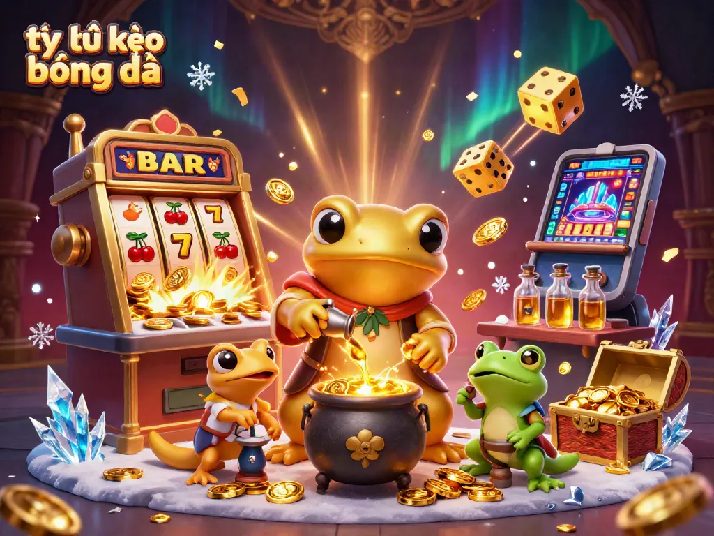 Enhance your betting strategies with tỷ lệ kèo bóng đá visuals of gold coins and casino excitement.