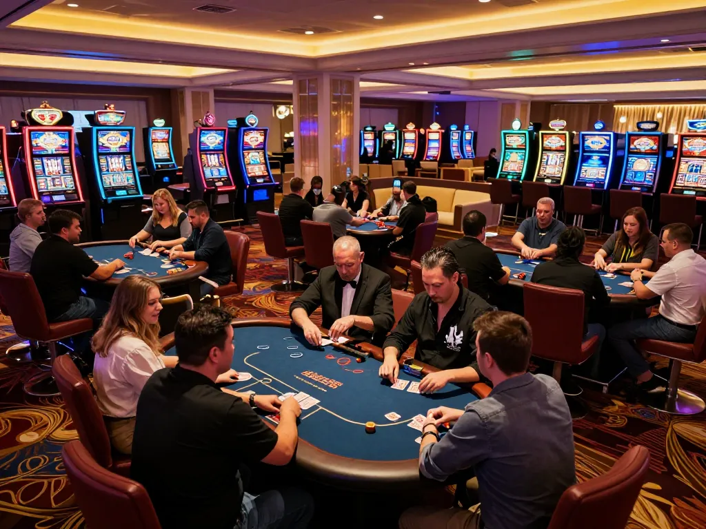 Experience the excitement of poker at tic88 casino on a lively Las Vegas floor.