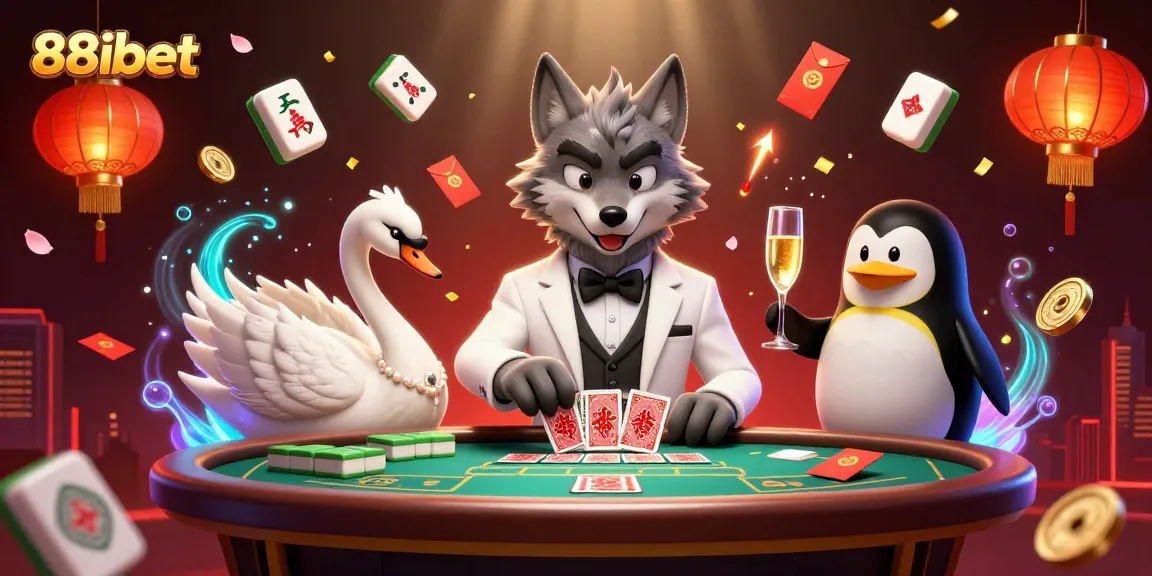 Win big at 88ibet with exhilarating baccarat and vibrant casino elements in a captivating scene.