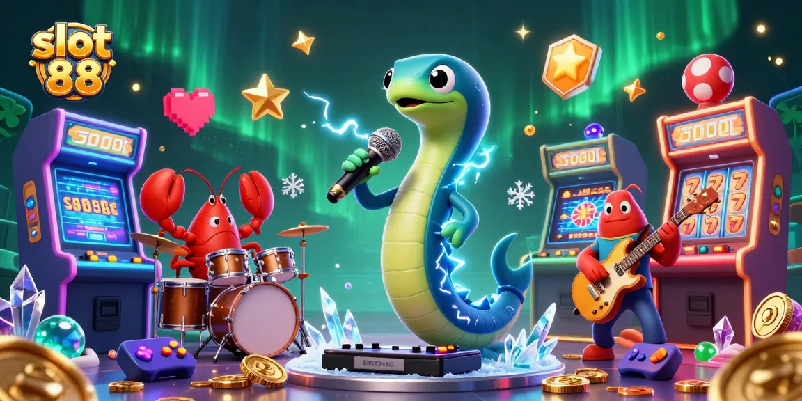 Experience the thrilling excitement of slot 88 alongside vibrant characters in a dynamic underwater casino.