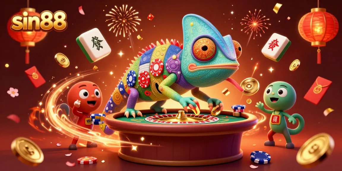 Engage in thrilling action at sin88 with colorful chameleon casino atmosphere and vibrant celebrations.