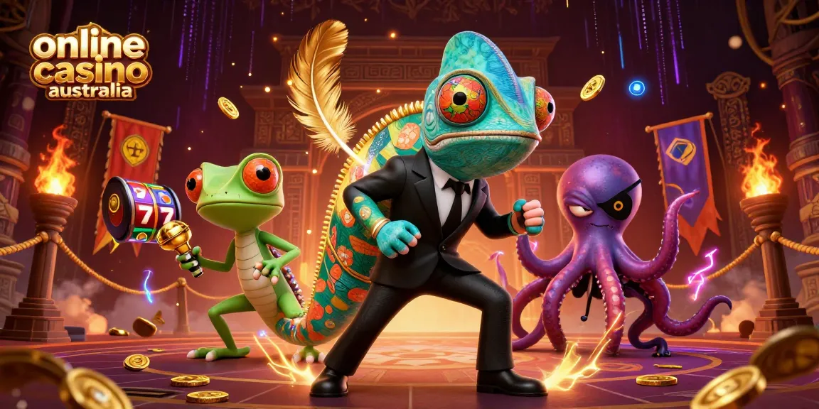 Experience thrilling gameplay in the online casino Australia with exciting slots and colorful characters.