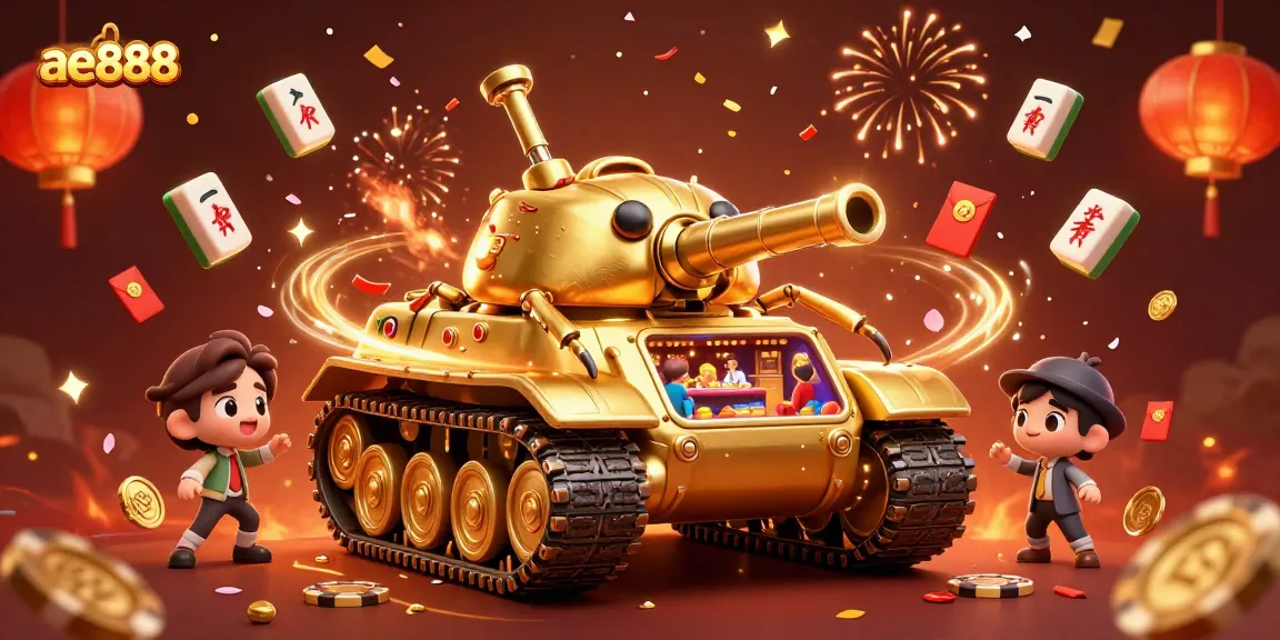 Experience the thrill of ae888 with a vibrant 3D casino scene filled with excitement and fun.