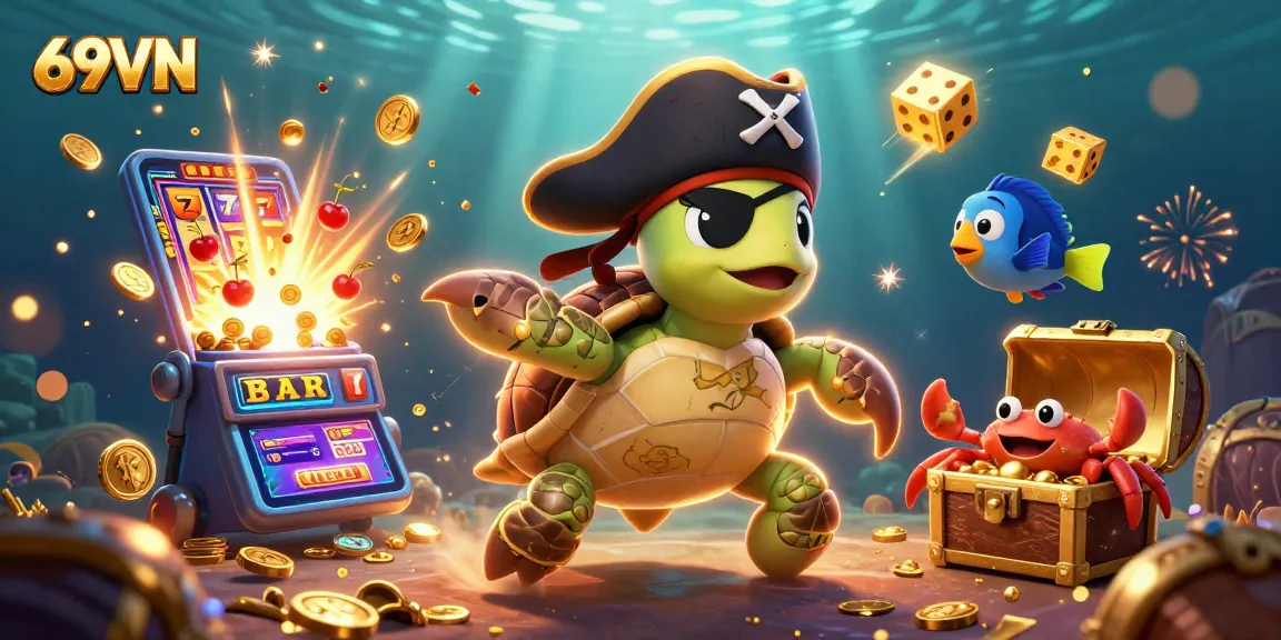 Experience thrilling wins with 69VN's vibrant casino adventure, featuring an exciting slot machine scene.